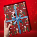 Papier Cadeau Comma La Kamala Harris Christmas<br><div class="desc">Comma La Kamala Harris Papier d'enveloppement de Noël</div>