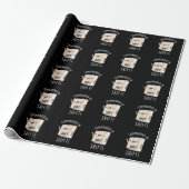 Papier Cadeau Commander En Chemise Drôle Clavier Pun Dark BG (Déroulé)