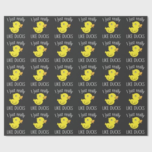 Papier Cadeau Comme Ducks Funny Duck Lover (Plat)