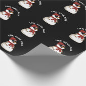 Papier Cadeau Comme Kewl Man Funny Cool Snowman Pun Dark BG (Coin)