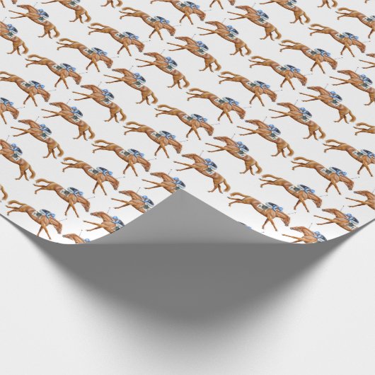 Papier Cadeau Comme le papier d'emballage de course de chevaux (Coin)