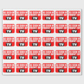 Papier Cadeau Comme vu devant la TV (Plat)