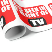 Papier Cadeau Comme vu devant la TV (Coin rond)