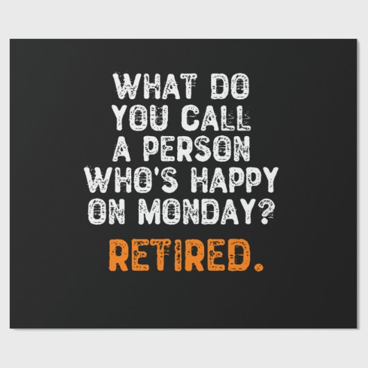 Papier Cadeau Comment appelez-vous une personne qui est heureuse (Plat)