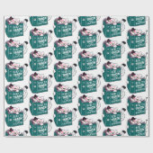 Papier Cadeau Comment former votre chat drôle humain avec lunett (Plat)