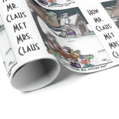 Papier Cadeau Comment M. & Mme Claus Met (Coin rond)