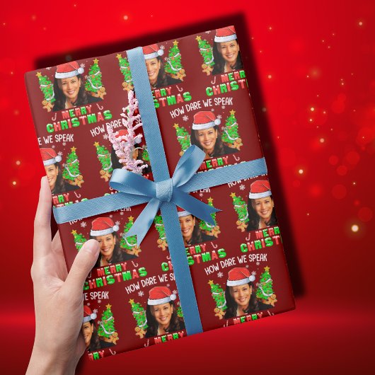 Papier Cadeau Comment Osons-nous parler Joyeux Noël Kamala Harri