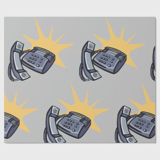 Papier Cadeau Communications téléphoniques (Plat)