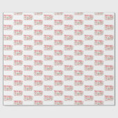 Papier Cadeau Compagnie de biscuits de lait du Pôle Nord Noël (Plat)