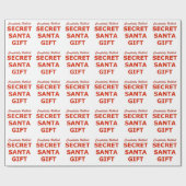 Papier Cadeau Complètement cadeau secret de Père Noël de déchets (Plat)