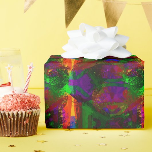 Papier Cadeau Composition abstraite (Fête d'anniversaire)