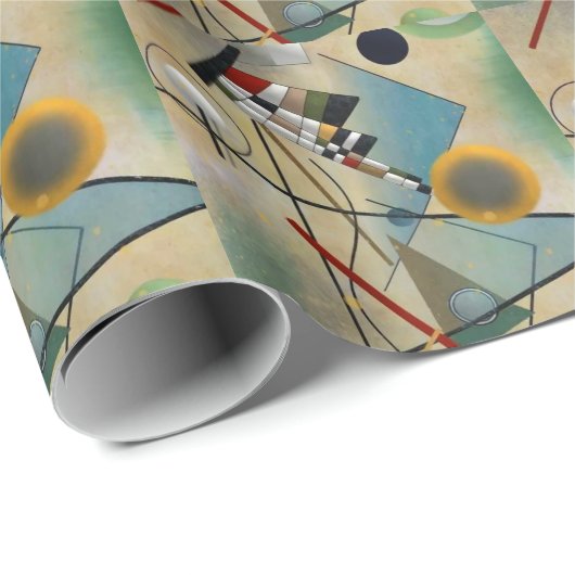 Papier Cadeau Composition abstraite de Kandinsky (Coin rond)