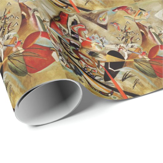 Papier Cadeau Composition Abstraite de Kandinsky (Coin rond)