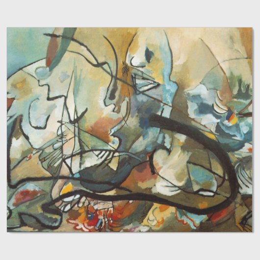 Papier Cadeau Composition Abstraite Kandinsky (Plat)