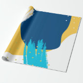 Papier Cadeau composition Abstraite moderne des touches (Déroulé)