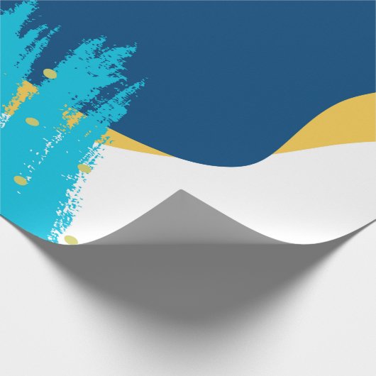 Papier Cadeau composition Abstraite moderne des touches (Coin)