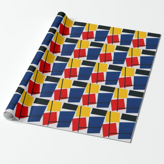 Papier Cadeau Composition Contre-Composition Simultanée (Déroulé)