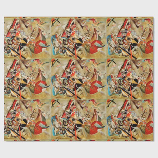 Papier Cadeau Composition de Kandinsky (Plat)