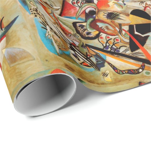 Papier Cadeau Composition de Kandinsky (Coin rond)