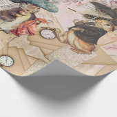 Papier Cadeau composition de lapin (Coin)