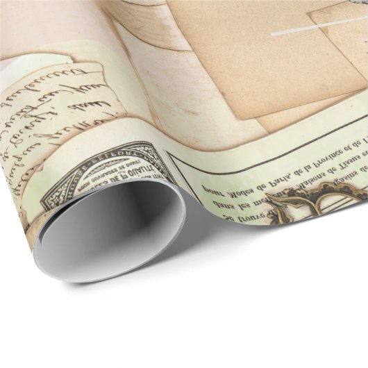 Papier Cadeau composition de lapin (Coin rond)