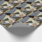 Papier Cadeau Composition d'œuvre d'art abstraite (Coin)