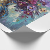 Papier Cadeau Composition florale numérique (Coin)