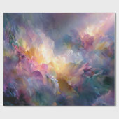 Papier Cadeau Composition florale pastel abstraite lumineuse (Plat)