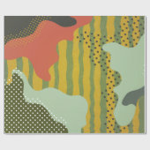 Papier Cadeau Composition géométrique abstraite moderne avec déc (Plat)