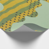 Papier Cadeau Composition géométrique abstraite moderne avec déc (Coin)