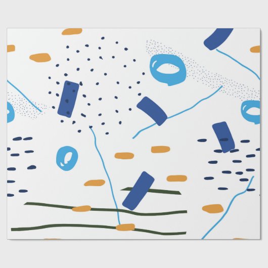 Papier Cadeau Composition moderne Abstraite (Plat)