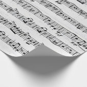 Papier Cadeau Composition Musique Sur Bois (Coin)