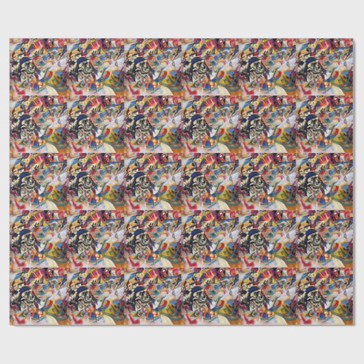 Papier Cadeau Composition VII de Kandinsky (Plat)