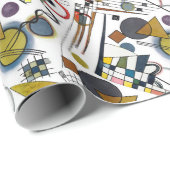 Papier Cadeau Composition Wassily Kandinsky (Coin rond)