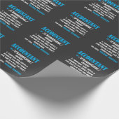 Papier Cadeau Comptabilité drôle de définition d'idée de cadeau (Coin)