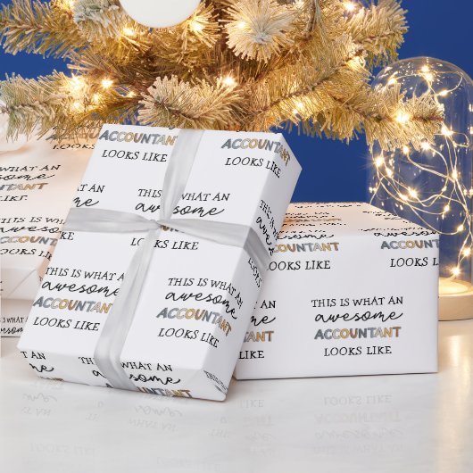 Papier Cadeau Comptable Funny Awesome Comptable CPA Don (Vacances)
