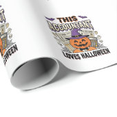 Papier Cadeau Comptable Halloween Drôle Saison fiscale effrayant (Coin rond)