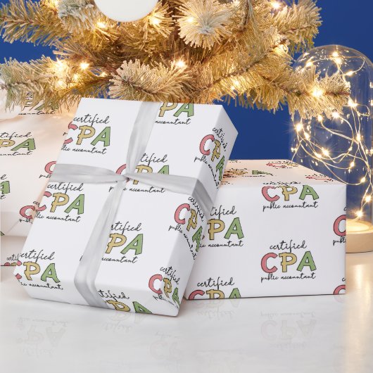 Papier Cadeau Comptable public certifié CPA (Vacances)