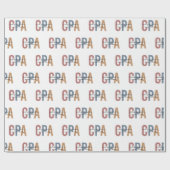 Papier Cadeau Comptable public certifié Retro CPA (Plat)