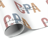 Papier Cadeau Comptable public certifié Retro CPA (Coin rond)