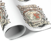 Papier Cadeau Comptable Saison Fiscale Chat Comptable Saison Fis (Coin rond)