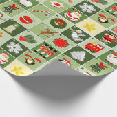 Papier Cadeau Compte à rebours de Noël créatif (Coin)