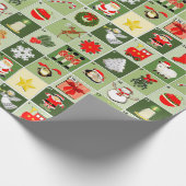 Papier Cadeau Compte à rebours du calendrier de l'Avent de Noël (Coin)