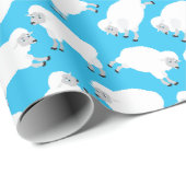 Papier Cadeau Compter les moutons (Coin rond)