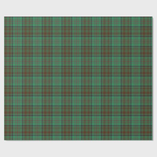 Papier Cadeau Comté d'Irlande Dublin Tartan (Plat)