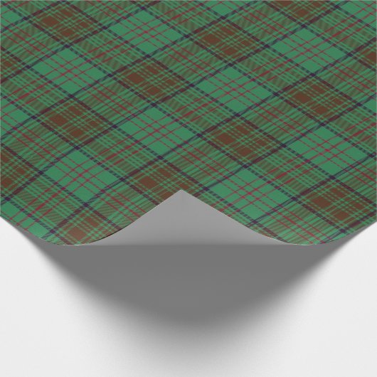 Papier Cadeau Comté d'Irlande Dublin Tartan (Coin)