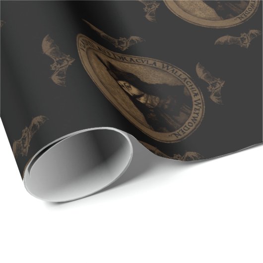 Papier Cadeau Comte Vlad Dracula (Coin rond)