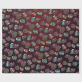 Papier Cadeau con dibujo de cajas de regalos (Plat)