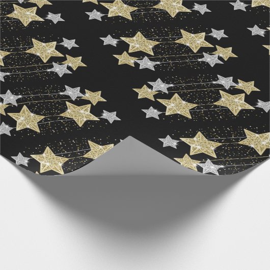 Papier Cadeau  con estrellas para celebraciones (Coin)