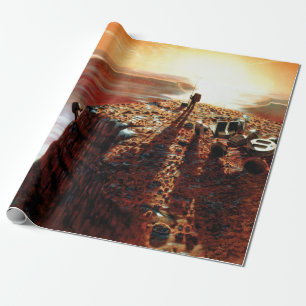 Papier Cadeau Concept artistique du premier voyage de la NASA su